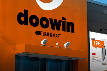 Bild på fasad på Doowin-butik